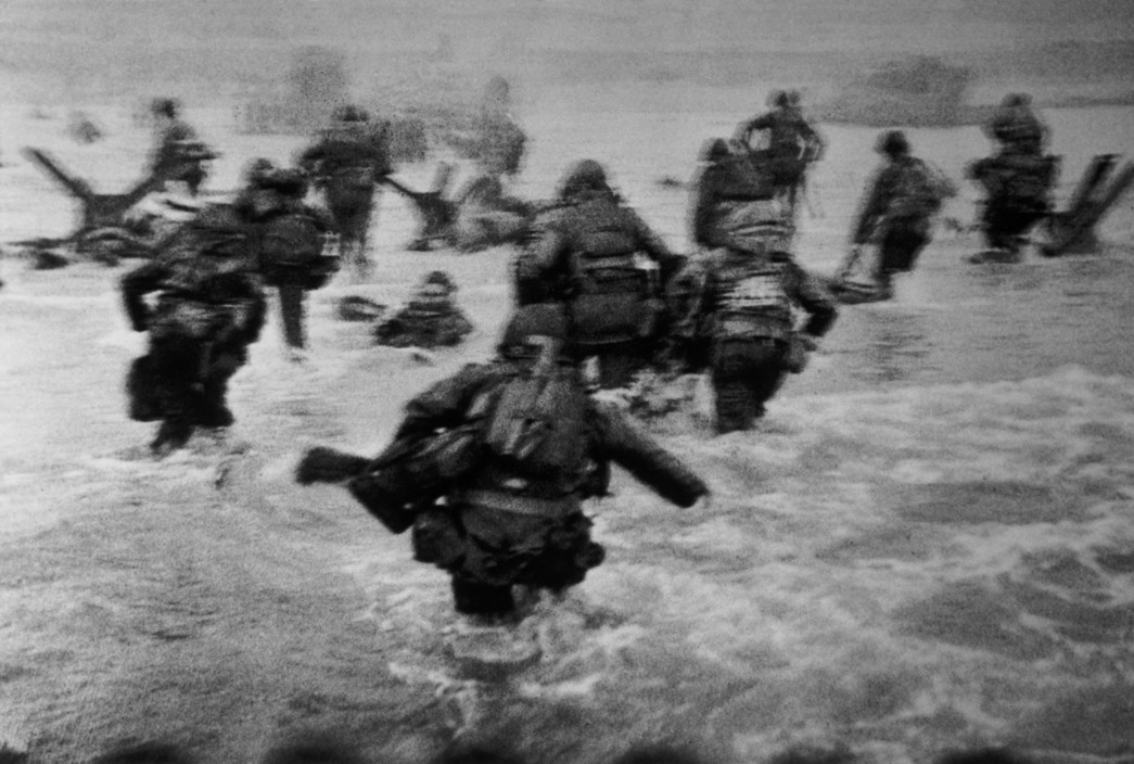 FRANCE. Normandy. W.W.II. Operation OVERLORD.  Omaha Beach. June 6th, 1944. In June 1944 the Allied forces opened a second front in Normandy (after the one in North Africa and Italy) to liberate France. On June 6th, in what was later called D-Day, 90,000 soldiers landed on Omaha Beach (the coded name for Coleville-sur-Mer). Many of them were killed by German troops, but the Allies managed nonetheless to defeat the Germans.  FRANCE. Normandy. W.W.II. Operation OVERLORD.  Omaha Beach. June 6th, 1944. The first wave of American troops lands at dawn.