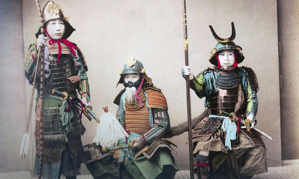 Colored Photos of Japanese Samurai (1800s)